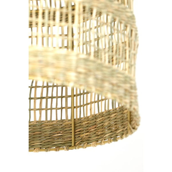Viseća svjetiljka u prirodnoj boji sa sjenilom od morske trave ø 38 cm Sagar – Light & Living-image-1