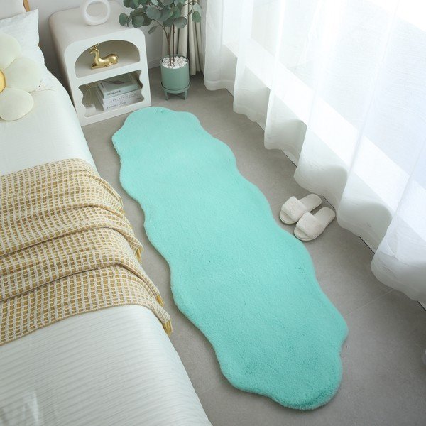 Mentol zeleno sintetičko krzno 60x180 cm Caty – Ayyildiz Carpets-image-2