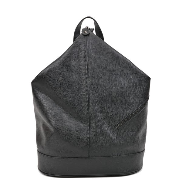 Ženski kožni ruksak u tamno sivoj boji Carla Ferreri Giorgia