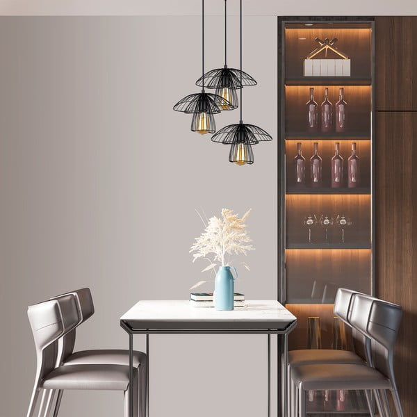 Crna viseća svjetiljka Squid Lighting Root, visina 117 cm-image-2