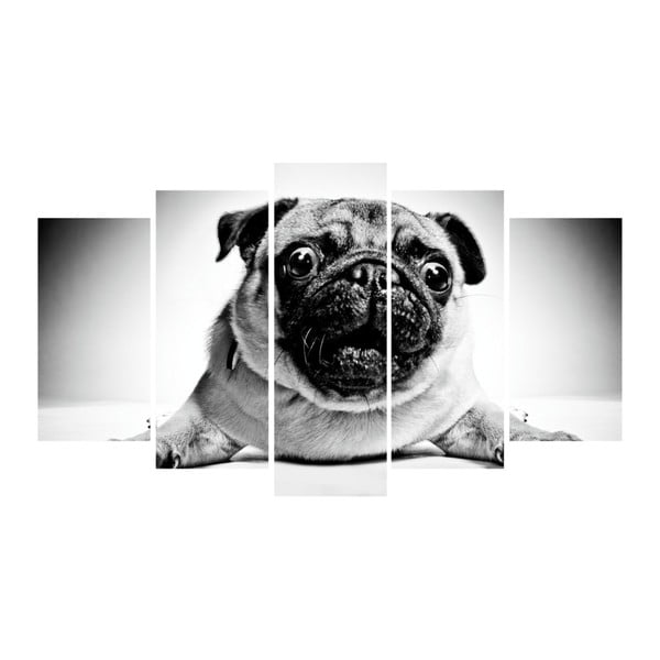 Višedijelna slika 3D Art Doggie, 102 x 60 cm