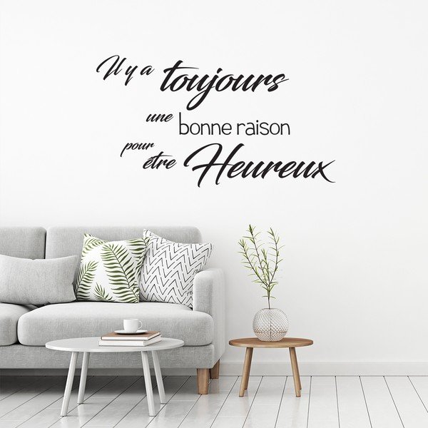 Crna naljepnica Ambiance Quote Toujours-image-2