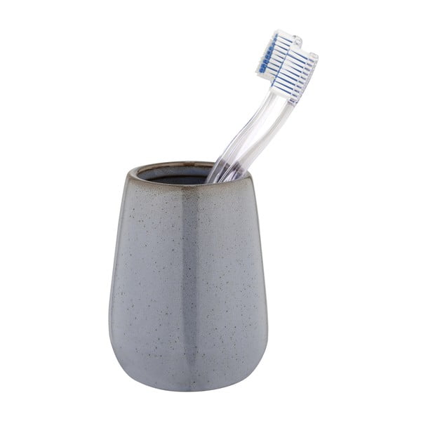 Siva keramička čaša za četkice za zube Sirmione – Wenko-image-1