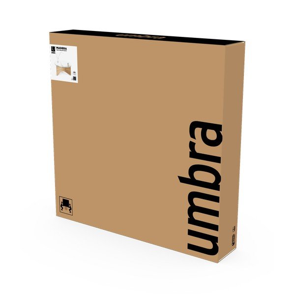 Okrugao stolić za kavu sa staklenom pločom stola u prirodnoj boji ø 84 cm Madera – Umbra-image-3