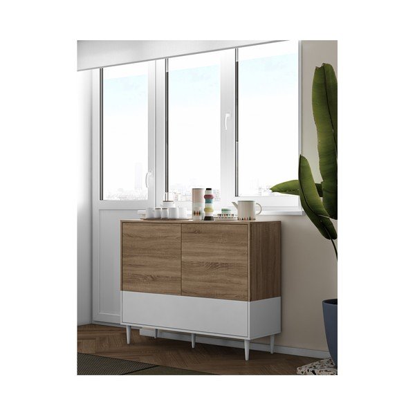 Niska komoda s vratima u TemaHome Horizon hrast dekoru-image-3