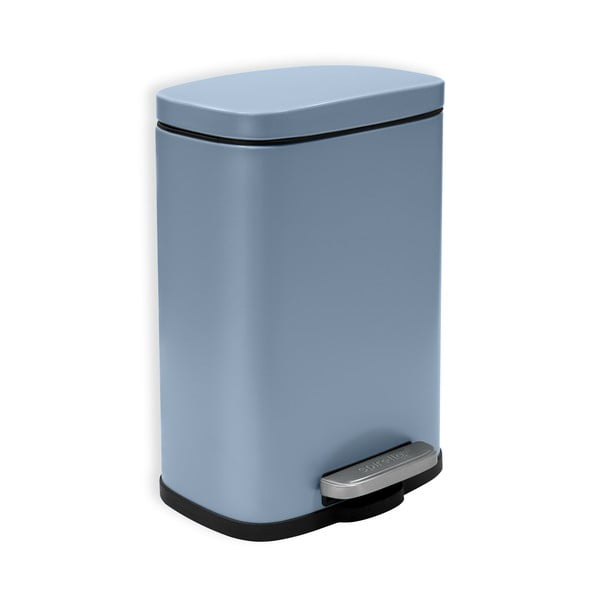 Svijetlo plava željezna kanta za smeće s pedalom 5 l   Akira – Spirella