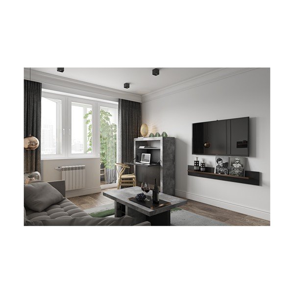 Radni stol u betonskom dekoru TemaHome Detroit, 137 x 109 cm-image-3