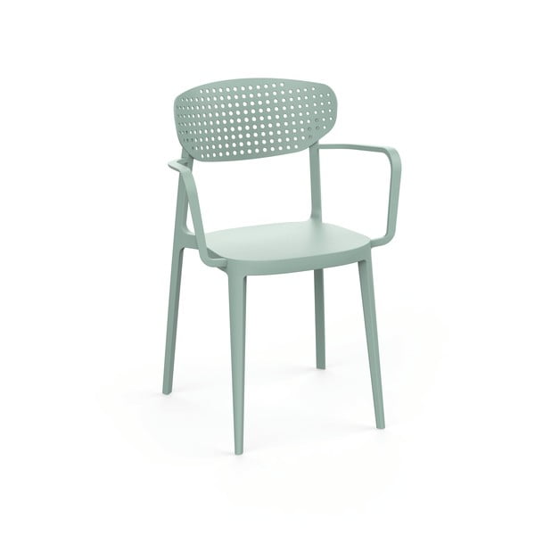 Svijetlo zelena plastična vrtna stolica Aire – Rojaplast