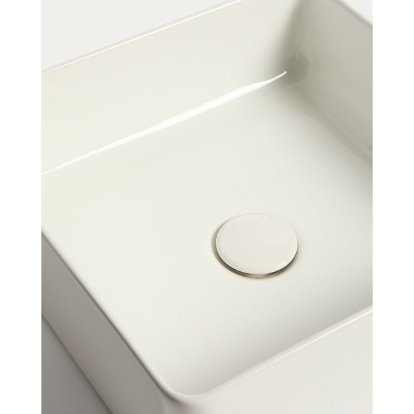 Bijeli keramički umivaonik 36,5x36,5 cm Ovara – Kave Home-image-3