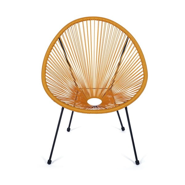 Žuta  metalna/plastična vrtna fotelja Avocado Comfort – Bonami Selection