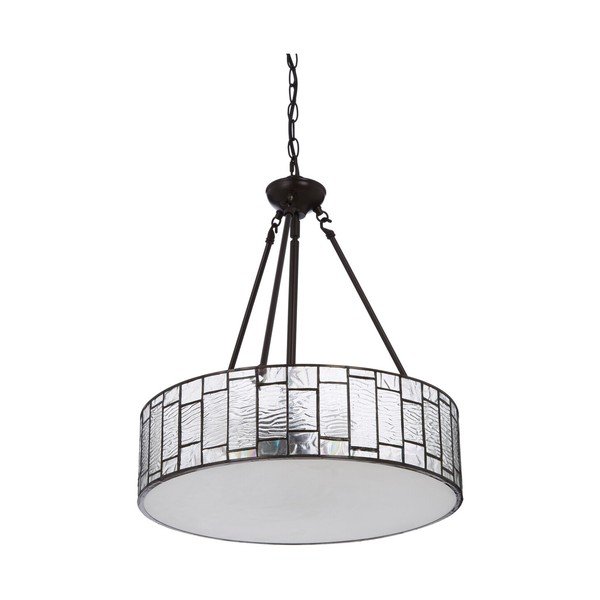 Metalna viseća svjetiljka sa staklenim sjenilom ø 46 cm Waldorf – Premier Housewares-image-2