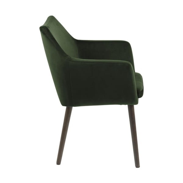 Zelena podstavljena blagovaonska stolica s naslonima za ruke Nora – Actona-image-4