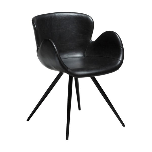 Crna stolica od imitacije kože DAN-FORM Denmark Gaia
