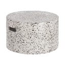 Bijeli betonski pomoćni stol Kave Home Jenell, ⌀ 52 cm