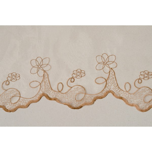 Bež prozirna zavjesa 140x245 cm Edith – Mendola Fabrics-image-4