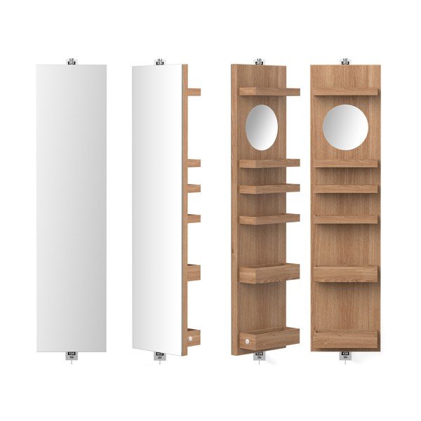 Rotirajuće zrcalo s policama Wireworks Cosmos, visina 114 cm-image-1