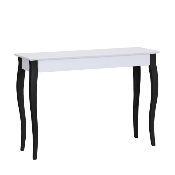 Bijeli konzolni stol s crnim nogama Ragaba Lilo, širine 105 cm
