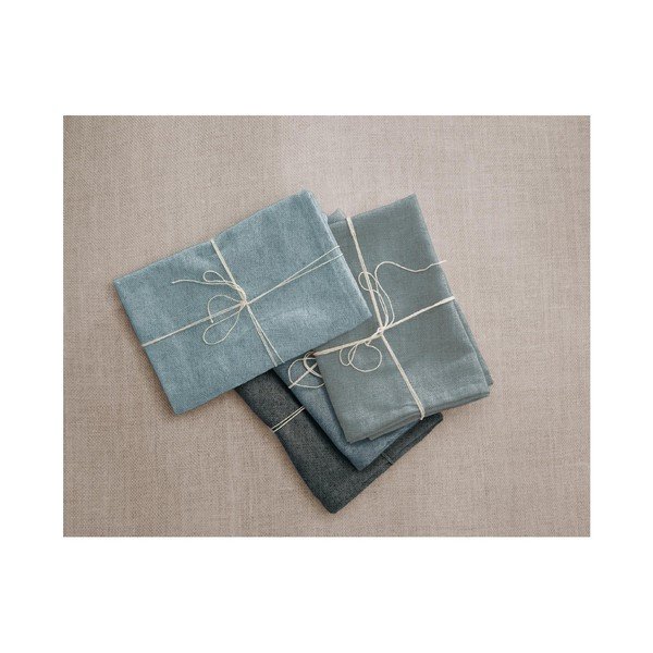 Set od 4 platnene salvete s lanom Couture Blue Gradient, 43 x 43 cm-image-1