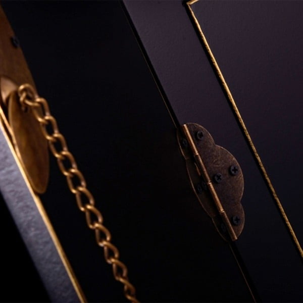 Crna niska komoda 130x50,5 cm Oriente – Ixia-image-2