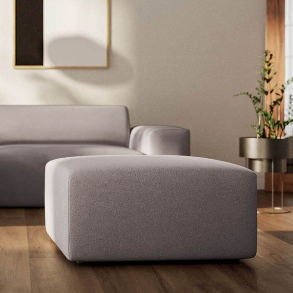 Sivi baršunast tabure Villet – Rodier-image-3