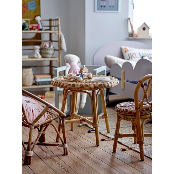 Okrugli dječji stol od ratana ø 53 cm Hortense - Bloomingville Mini-image-4