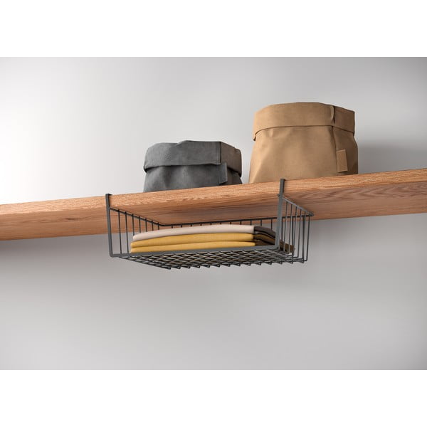 Viseća košara od nehrđajućeg čelika 26x40 cm Kanguro – Metaltex-image-1