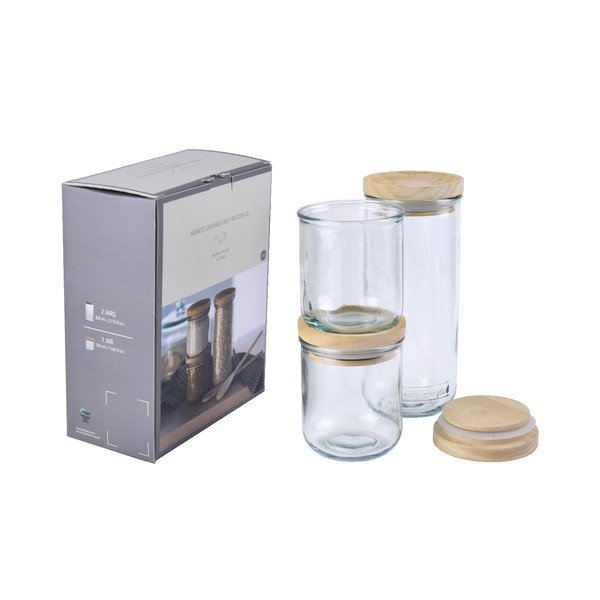 Set od 3 staklene posude Hermetic – Ego Dekor-image-3