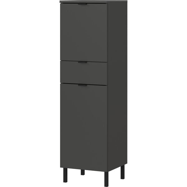 Antracitno sivi visok kupaonski ormarić 34x120 cm Arcena – Germania-image-2