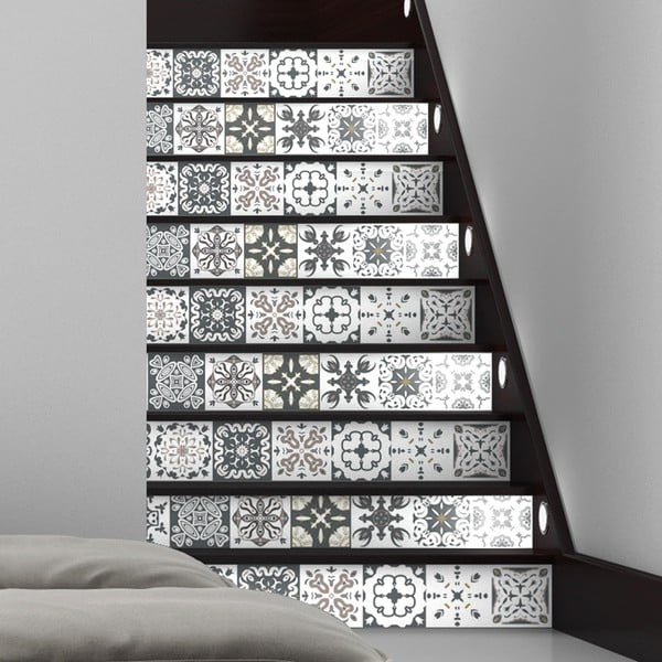 Set od 2 naljepnice za stepenice Ambiance Romolo, 15 x 105 cm