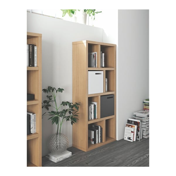 Biblioteka u dekoru hrasta u prirodnoj boji 70x159 cm Berlin – TemaHome-image-4