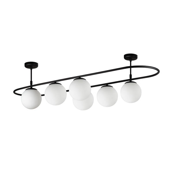 Crna stropna svjetiljka Squid Lighting Elips, dužina 124 cm-image-2