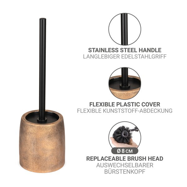 Keramička WC četka u brončanoj boji Tremea – Wenko-image-3