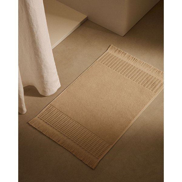 Smeđa kupaonska prostirka 50x70 cm Yeni - Kave Home-image-1