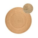 Obostrani juten okrugao tepih u prirodnoj boji ø 140 cm Braided – Hanse Home