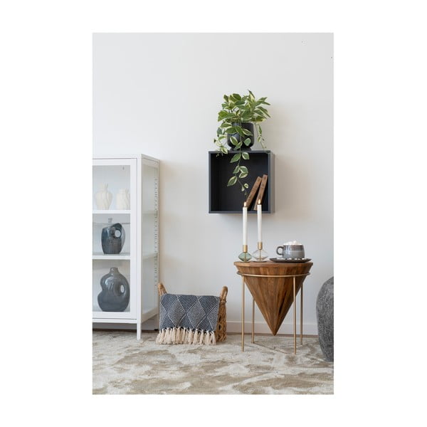 Plava deka od recikliranog pamuka 130x180 cm Izmir – House Nordic-image-1