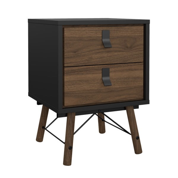 Tamno smeđi noćni ormarić Ry – Tvilum-image-2