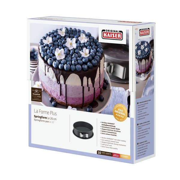 Crni ovalni kalup za tortu Kaiser La Forme Plus, ø 28 cm-image-1
