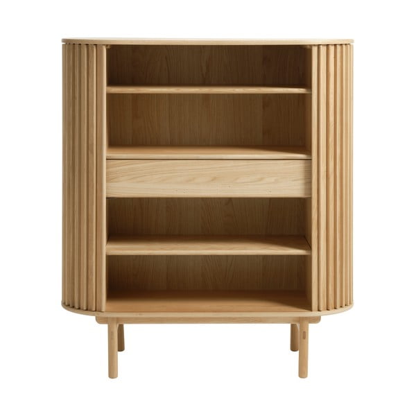 Ormarić u dekoru hrasta u prirodnoj boji 110x125 cm Carno - Unique Furniture-image-3