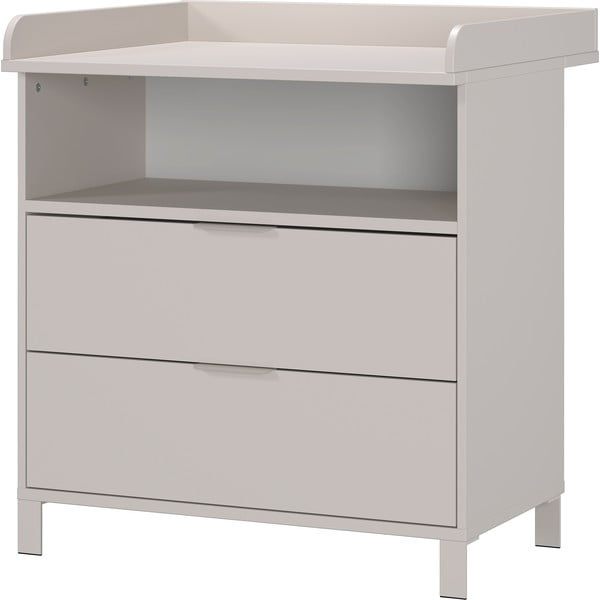 Krem dječja komoda s promjenjivim stolom 89x102x77 cm Alkmaar – Germania-image-2