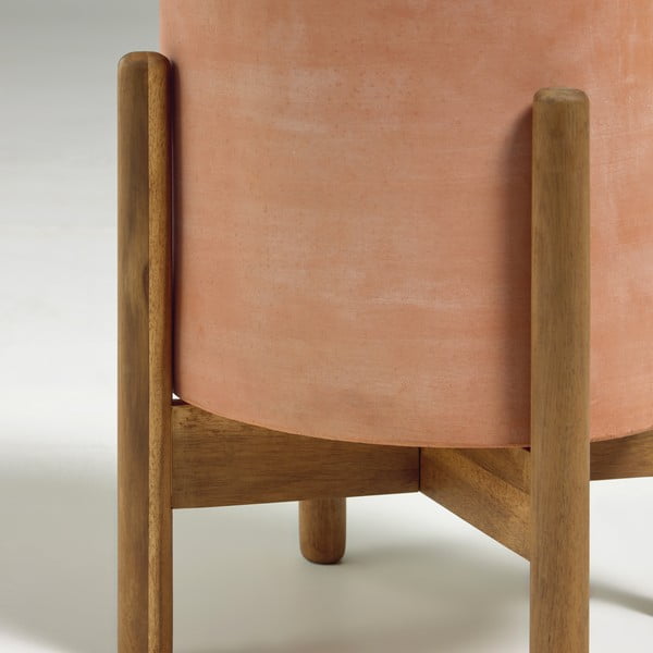 Terakota tegla na drvenom postolju Kave Home Dalva, ⌀ 30 cm-image-3