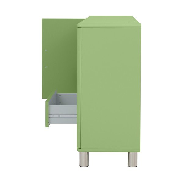 Zelena niska komoda 146x92 cm Malibu - Tenzo-image-4