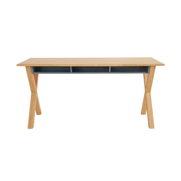 Radni stol s pločom u dekoru hrasta 70x160 cm Luca - Woodman