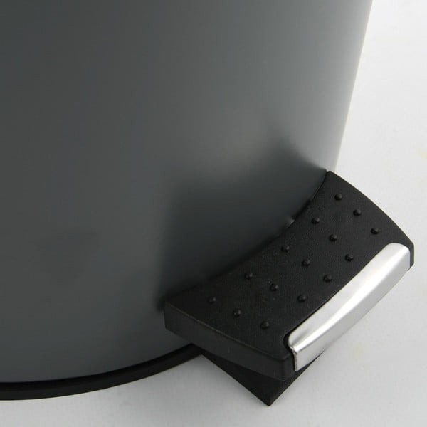 Tamno siva željezna kanta za smeće s pedalom 3 l   Adonis – Spirella-image-4