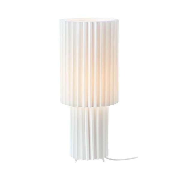 Bijela stolna lampa s tekstilnim sjenilom (visina 45 cm) Catis – Markslöjd