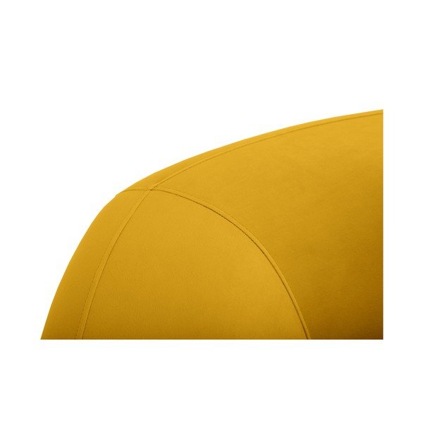 Senf žuta baršunasta sofa 237 cm Santi – Interieurs 86-image-4