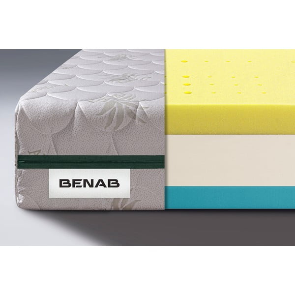 Tvrdi/srednje tvrdi dvostrani pjenasti madrac 160x200 cm BonReFresh BIO - BENAB-image-1