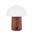 Bijela/u tamnoj prirodnoj boji LED stolna lampa (visina 12,5 cm) Alice Mushroom – Gingko