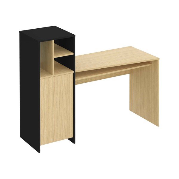 Radni stol s pločom u dekoru hrasta 130x50 cm Mitch - TemaHome-image-1