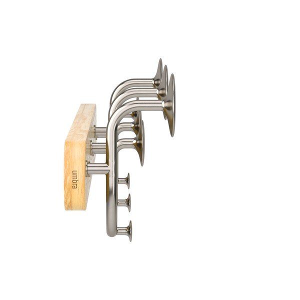 Bijela zidna vješalica od prirodnog aluminija Melody - Umbra-image-3