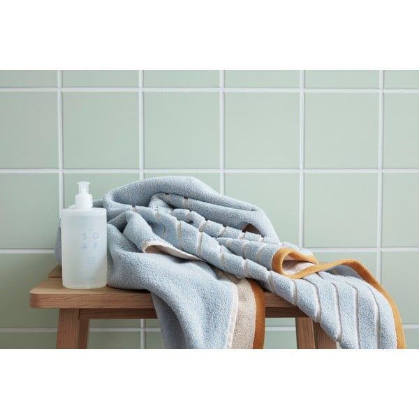 Plavo-narančasti pamučni ručnik Hübsch Dora, 70 x 140 cm-image-4